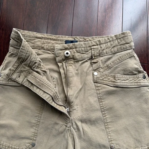 Maeve Anthropologie Womens Turner Utility Cargo Pants Size 30 Khaki Stretch - Picture 4 of 9